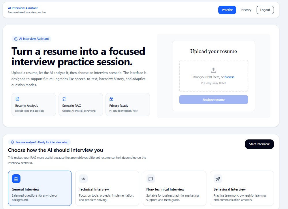 AI Interview Assistant preview